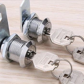 Cam Lock High Quality Security Lock Mail Box File Cabinet Desk Drawer Locker With 2 Keys DIY Cabinet Tools Furniture Hardware