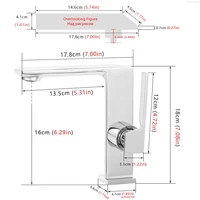 Luxury Brushed Gold Bathroom Washbasin Faucet Modern Sink Basin Faucets Single Hole Hot and Cold Mixer Brass Bathroom Water Tap 5