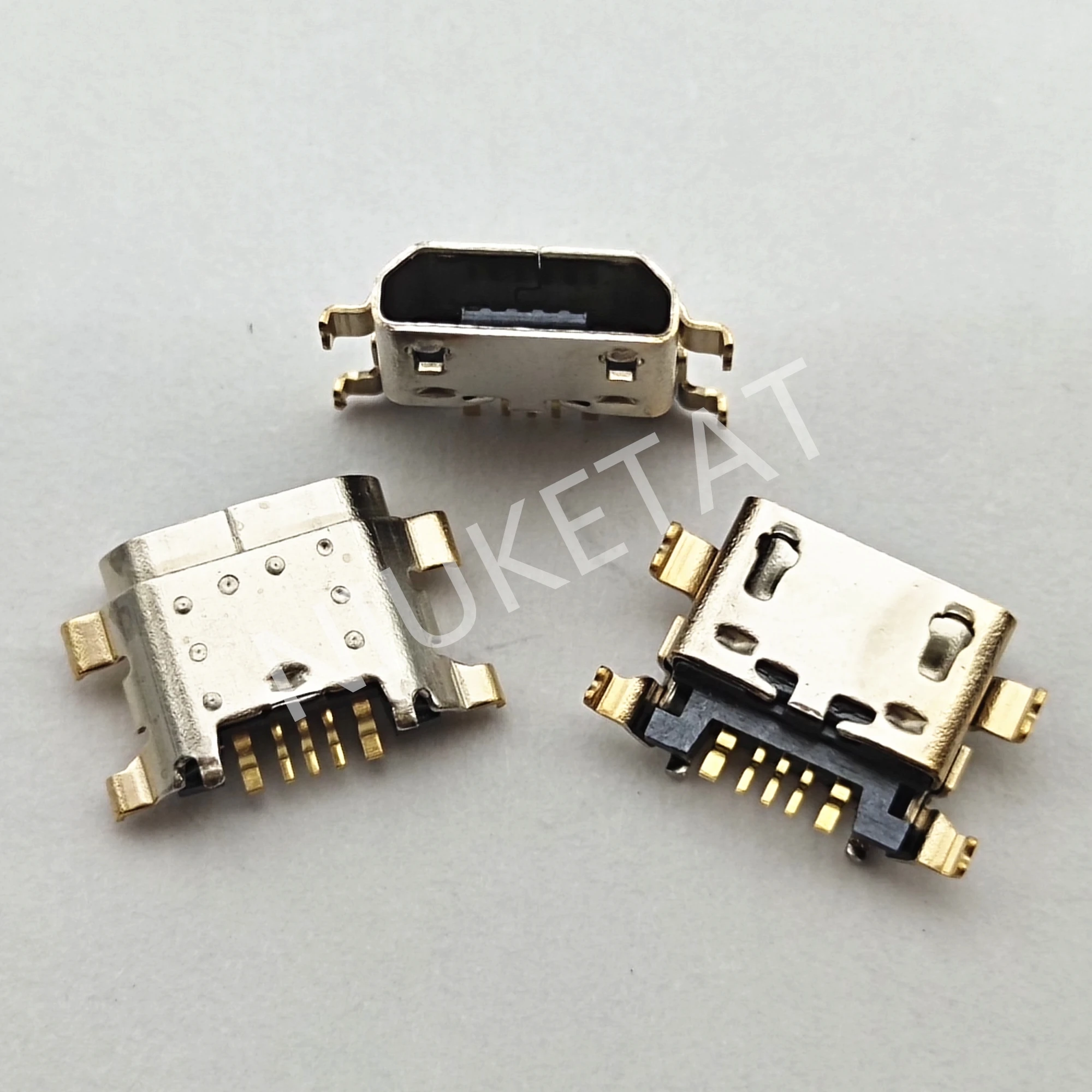 10-100pcs-micro-usb-connector-5pin-jack-charging-port-for-vivo-xplay6-v5-y67-y69-y71-y75-y79-y81s-y83-y85-y91-y93-y97-x21s-s1