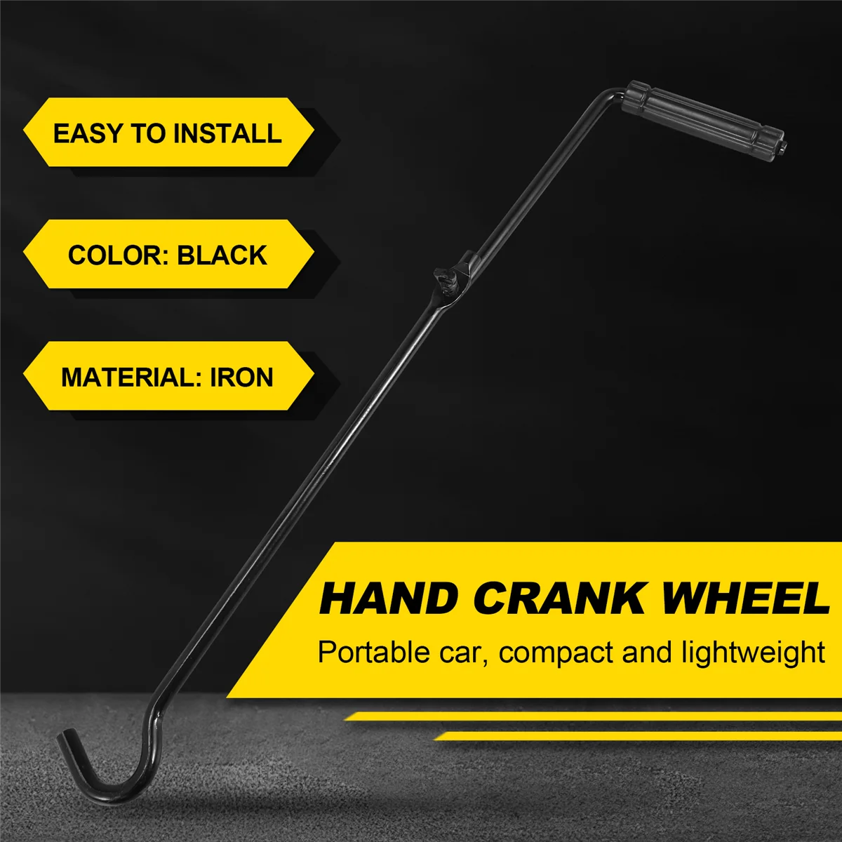 Car Jack Hand Crank Wheel Spanner Handle For Scissor Car Lift