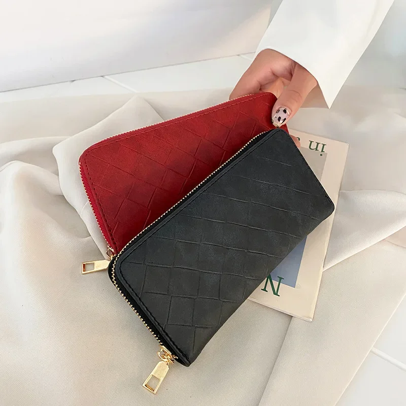 

New Long Style Temperament Mobile Wallet Fashion Wallet Women's Handheld Bag Lightweight Card Bag Simple Fashion