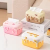 UFORU Cream cake tissue box living room high-grade light luxury art exquisite creative table storage paper box 6