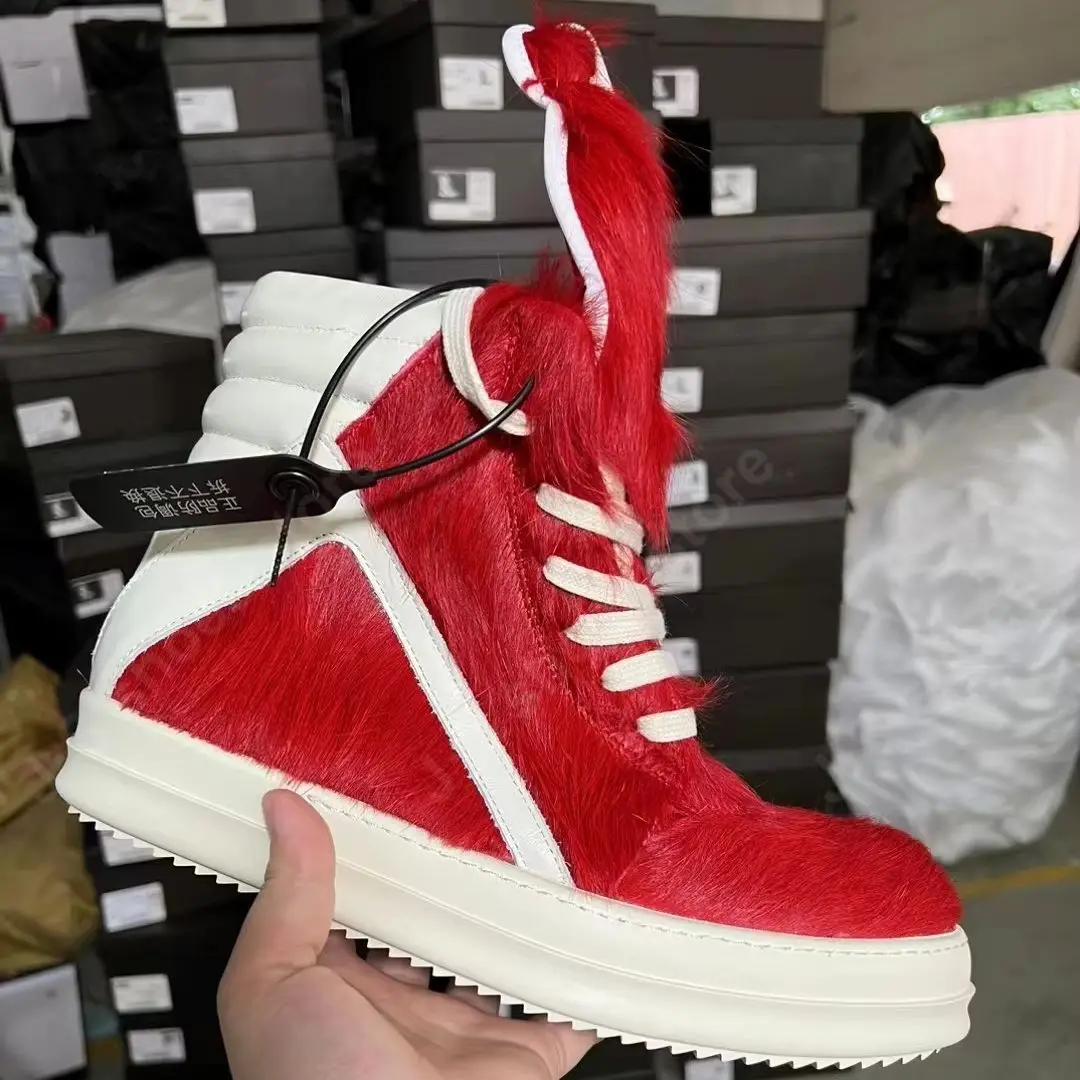 靴 Handmade Reverse Horse Hightop Sneakers Handmade Reverse Horse Hightop Sneakers 【公式通販】