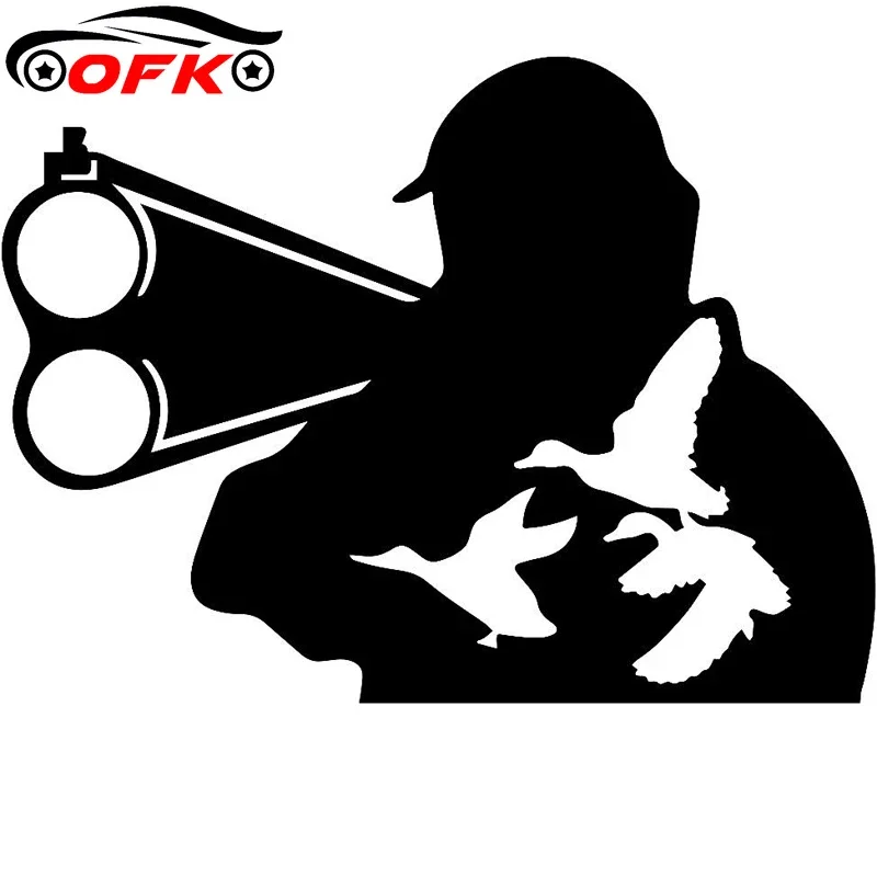 

Классическая охотничья дикая утка, Охотничья Автомобильная наклейка, украшение окна, модная ПВХ водонепроницаемая Солнцезащитная наклейка