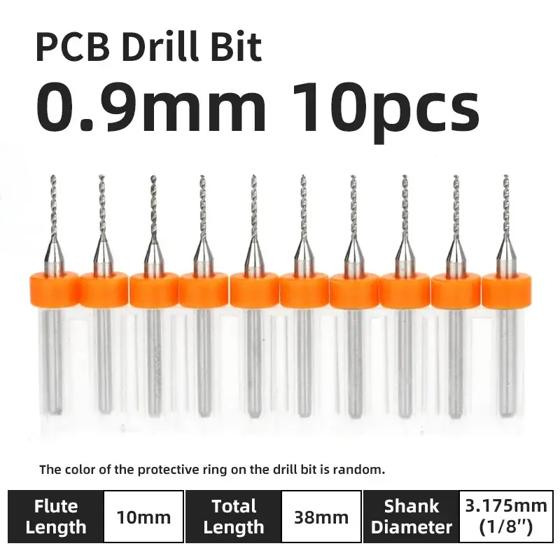 10pcs PCB Drill Bit Set Carbide Micro Drills For Printed Circuit Board 1/8" Fixed Shank Mini CNC Tungsten Steel Bits 0.1-3.175mm image 34