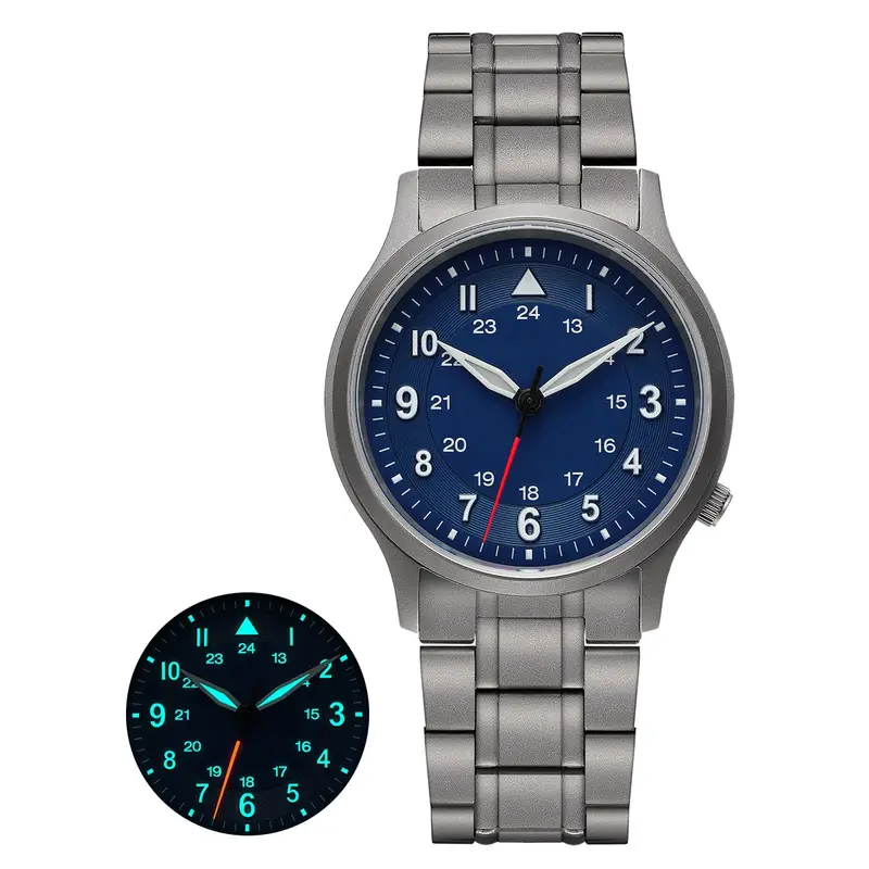 BERNY Full Titanium Watches for Men Outdoor Quartz Men's Field Wristwatch VH31 Super Luminous Sapphire Easy Read Watch - Image 7