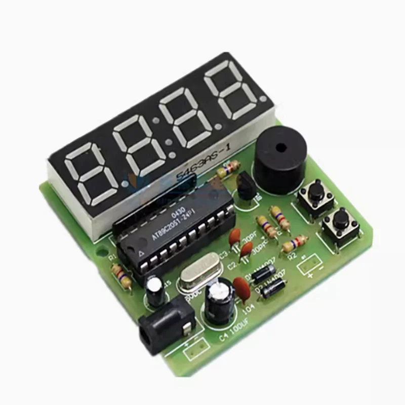 전자 디지털 테이블 시계 DIY 키트, LED 4 자리 전자 시계, AT89C2051 MCU DIY 키트 부품, Arduino 호환