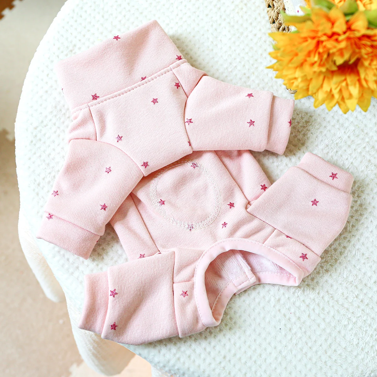Dog Clothes Accessories Pink Star Four-legged Hoodie For Small/Medium Dog Chihuahua Autumn Puppy Cat Pet Soft Costume Pet Coat images - 6