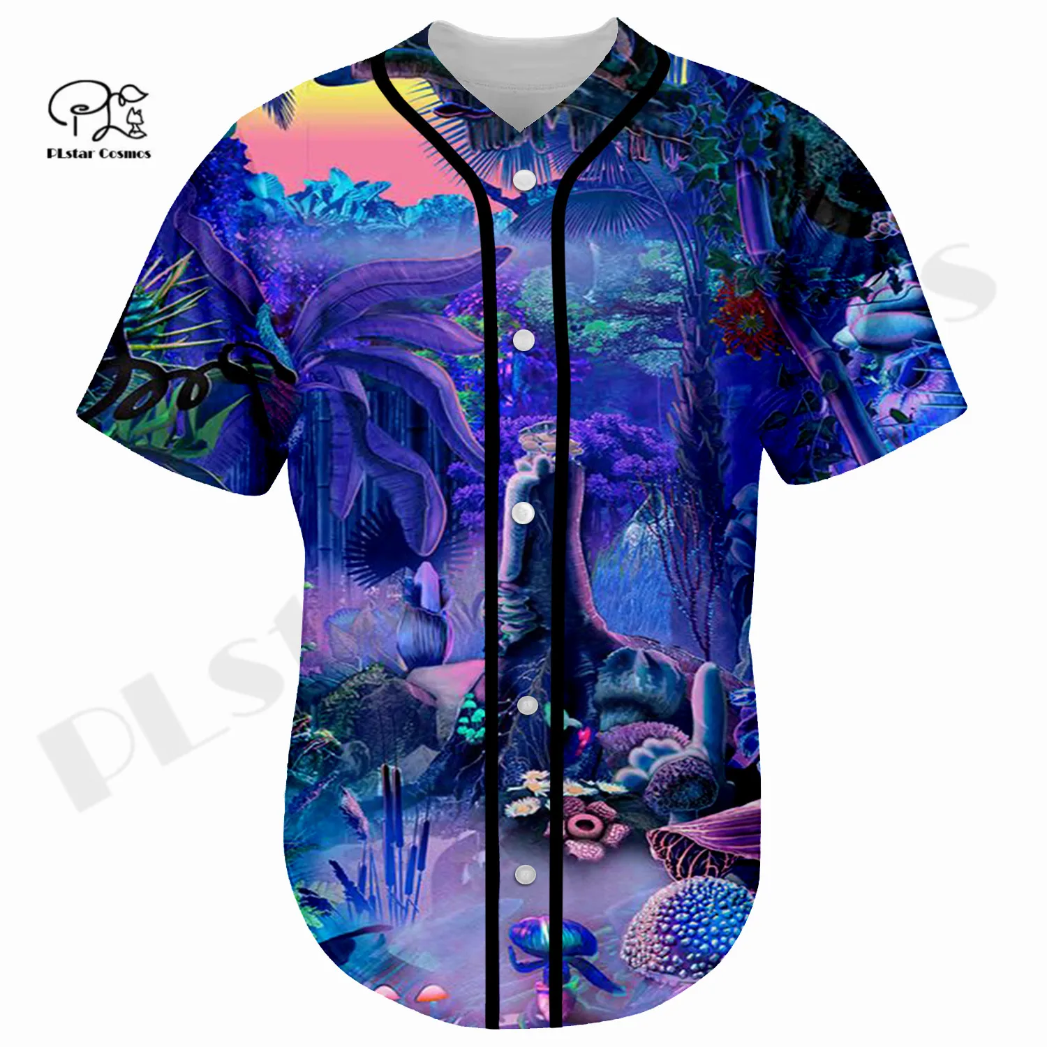 Newest 3Dprinted Psychedelic Hippie Buddha Weed Art Baseball Jersey Shirt Casual Unique Unisex Funny Sport Summer Streewear -2