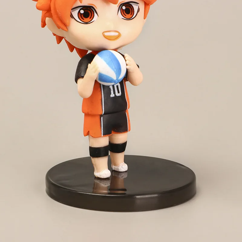 4 PCS Anime Haikyuu Action Figures Hinata Shoyo Tobio Kageyama pvc Model Volleyball Young Player High School Kid Gift Toy | Дом и сад