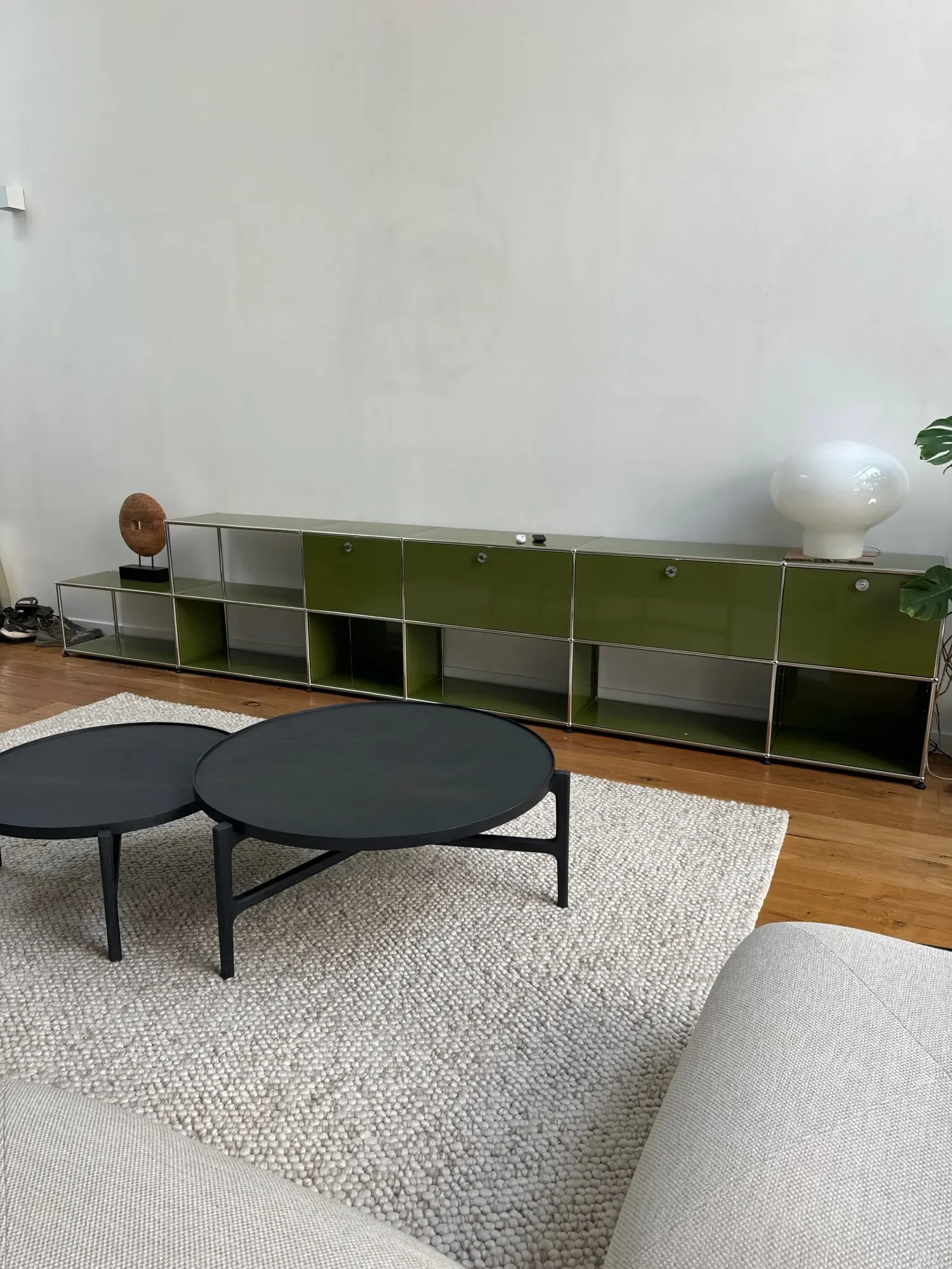 Module Modular DIY Furniture Haller Storage Shelf Sideboard Size Night Stand Cabinet Stainless Steel Home Use