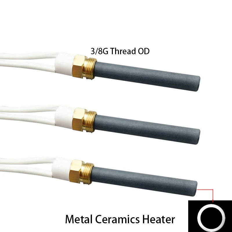 6.2mm ID 12/24/36/48/60/110/220V 3/8G Thread Screw Fix HTCC Alumina PTC  Hollow Annular Heat MCH Metal Ceramics Heater Ignitor - AliExpress