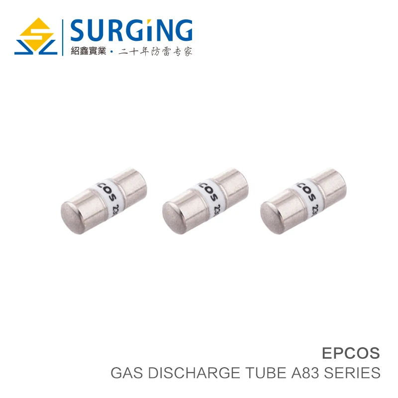 

5PCS/LOT Ceramic gas discharge tube A83-A75X A83-C90X A83-A150X A83-A230X A83-A350X A83-A470X A83-A600X 25KA Surge protective