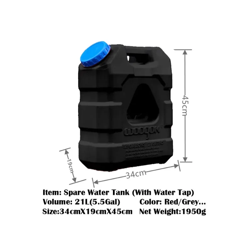 21L Portable Water Storage Container with Spigot