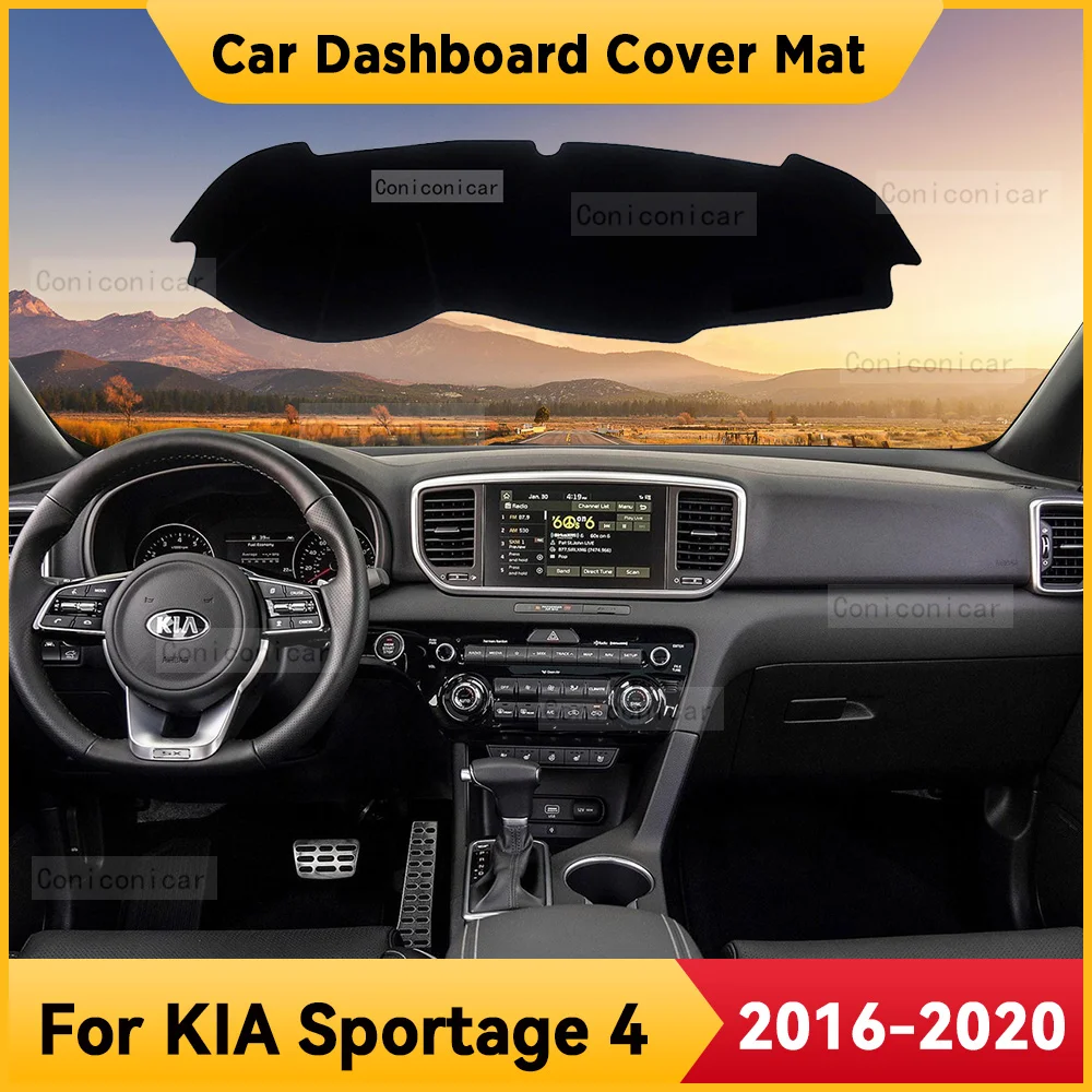 

Нескользящий коврик для приборной панели автомобиля KIA Sportage 4 2016-2020