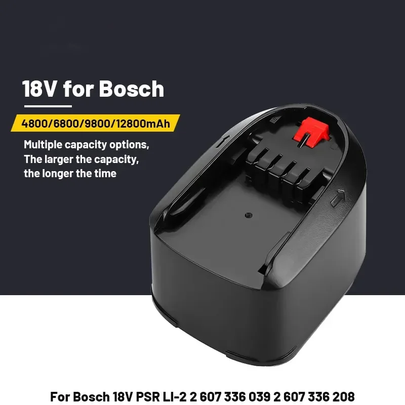 

100% new forBosch 18V 12.8Ah lithium-ion battery PBA PST household and garden tool (only applicable to C-type) AL1830CV AL1810CV