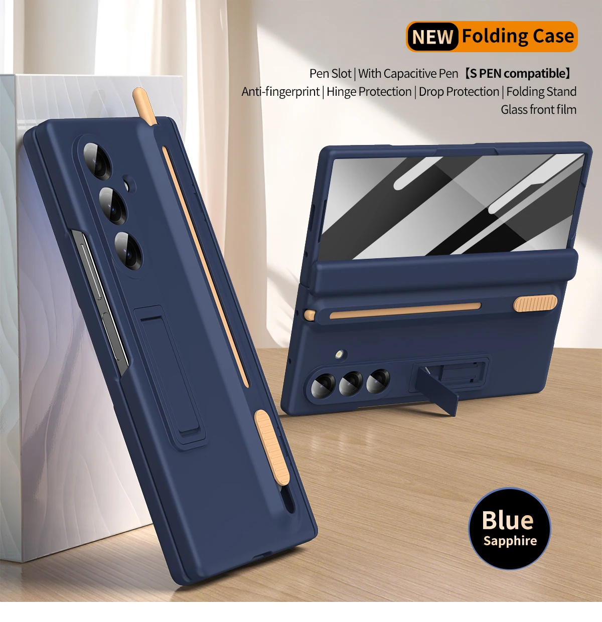 All-in-One Protective Case with S Pen and Telescopic Slot