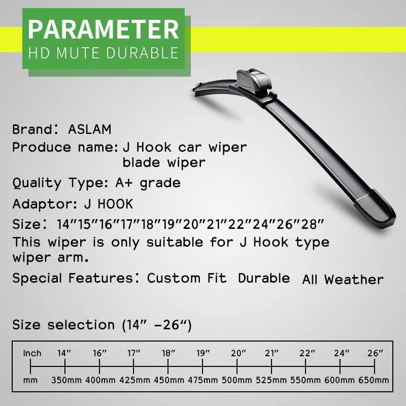 Wiper blade shop refills size chart
