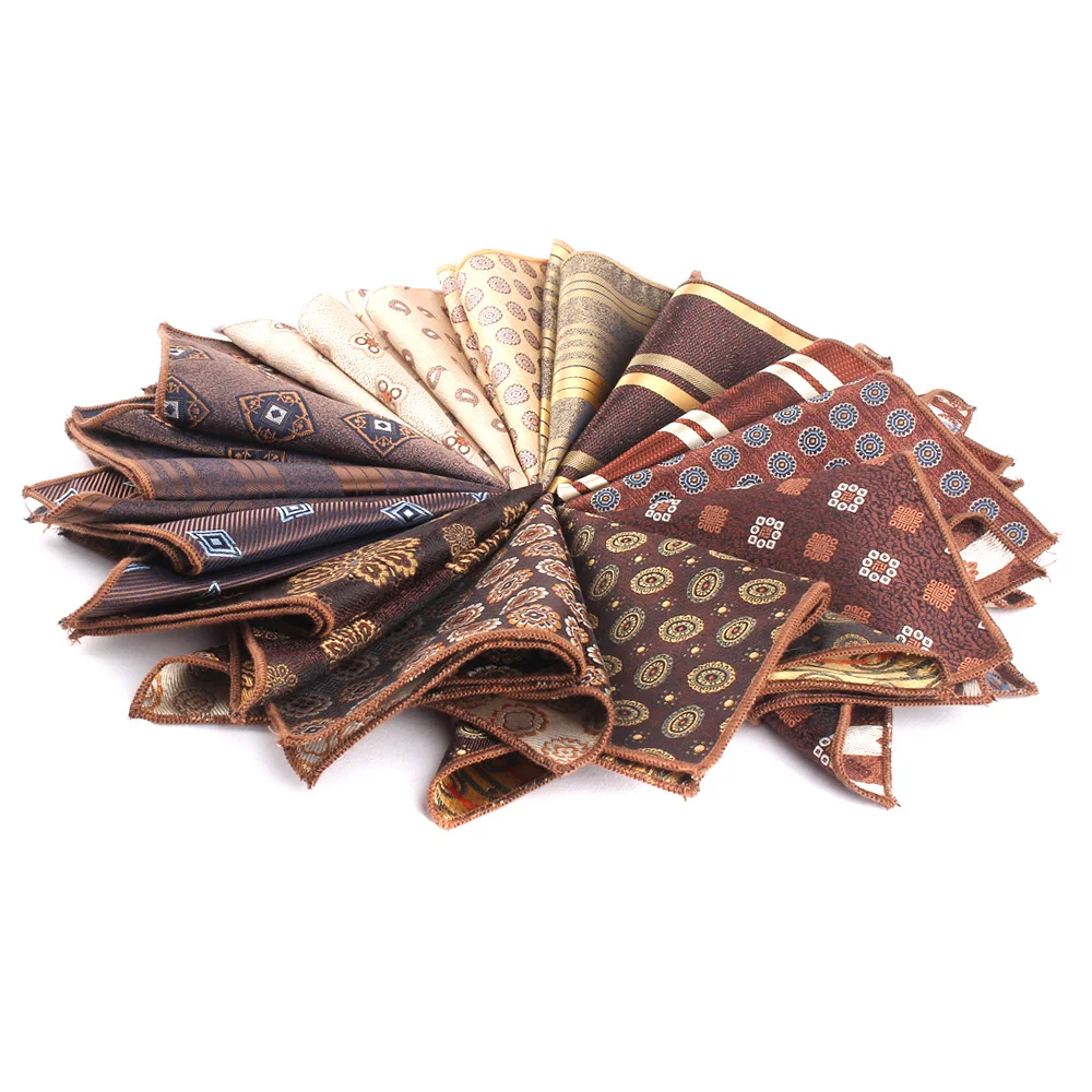 Men's Pocket Square Floral Chest Towel Woven Hanky Gentlemen Hankies Men's Suit Handkerchief Pocket Towel pocket square mini handkerchief