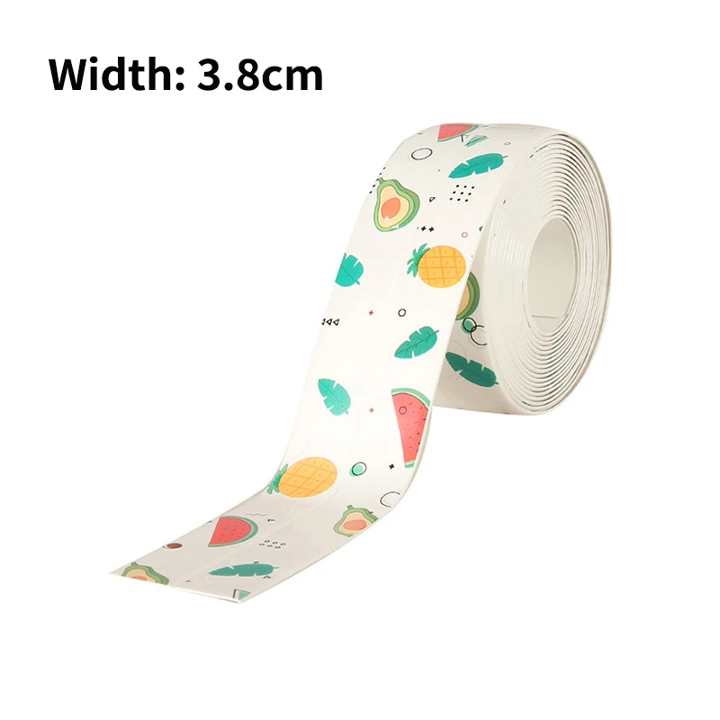 2021 New Bathroom Kitchen Shower Sink Bath Sealing Strip Tape Caulk Strip Self Adhesive Waterproof Wall Sticker Sink Edge Tape 