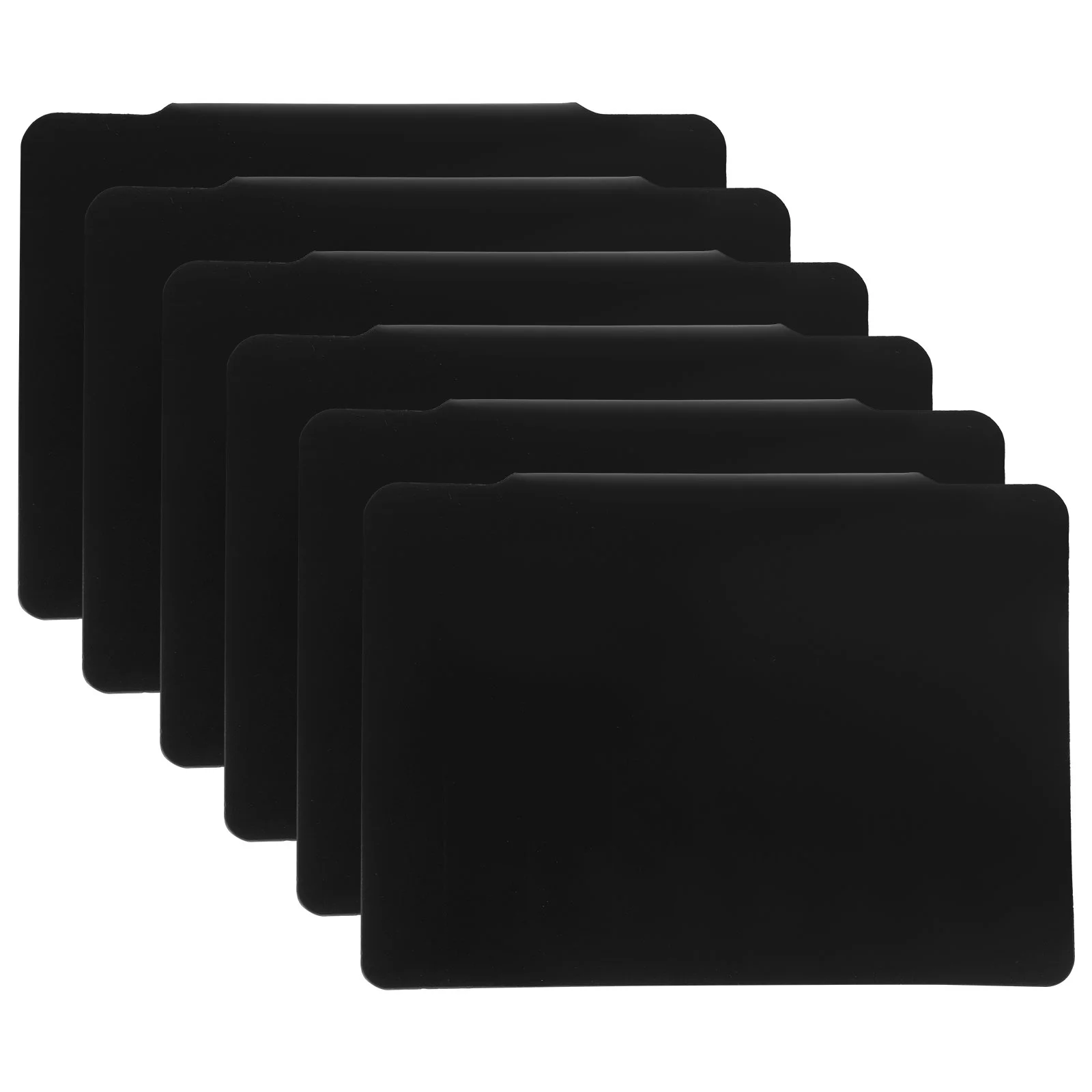 

6 Pcs Blackboard Price Tag Small Chalk with Stand Emblems Multifunctional Blackboards Signage