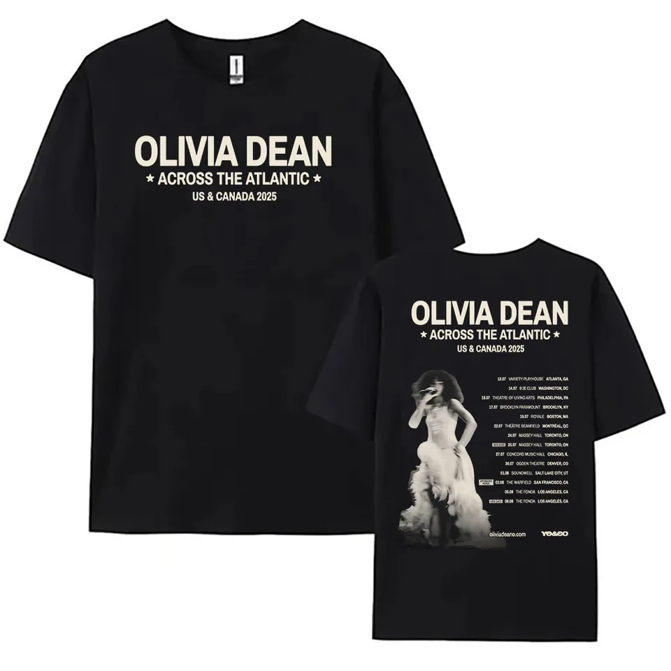 Across The Atlantic US & Canada Tour 2025 T-shirt Olivia Dean