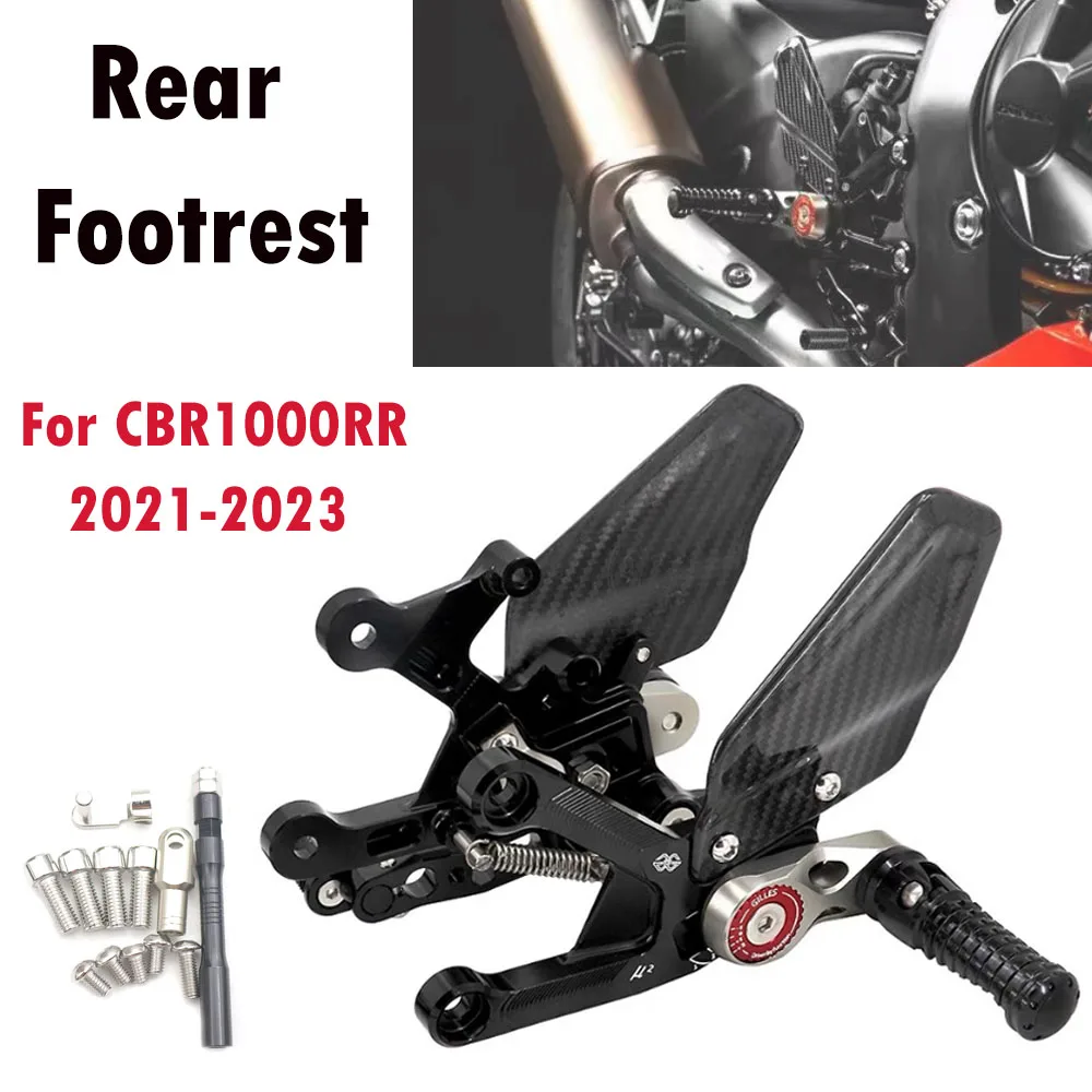 

Задняя фреза CBR 1000RR для Honda CBR1000RR 2023 CBR1000R 2021 2022 1000RR-R, комплект ножек из углеродного волокна, Модифицированная педаль регулировки