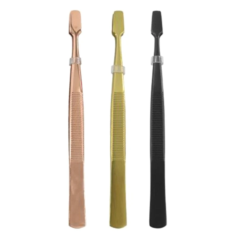 High Hardness Tweezers Stamp Tongs Spade Tip Hobby Tweezers Kit for Crafts Jewerly Making Stamps Collecting Eyebrow precision tweezers tweezer tool
