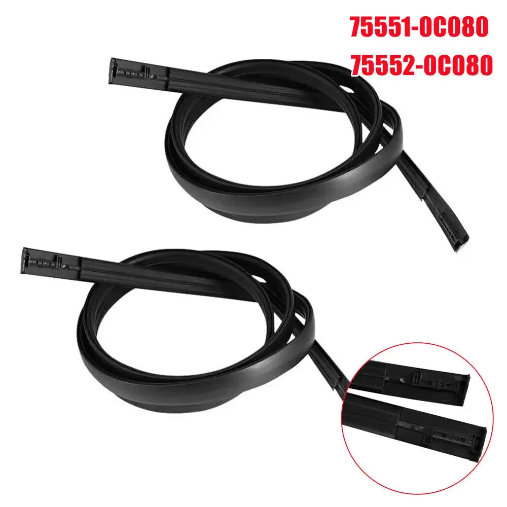 

For Toyota Sequoia 2008-2021 75551-0C080 75552-0C080 Pair Left Right Side Car Roof Drip Finish Moulding Seal Strips Trim