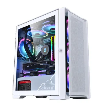 WJCOOLMAN Dust-Free Players Game office computer case - Supports M-ATX motherboard / 240 water cooling / Glass side lighting