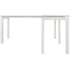 Baraga Contemporary Glass L-Shaped Home Office Desk, White 4