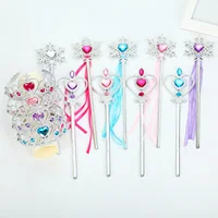Princess Snowflake Diamond Stick Crown Set Magic Stick Queen Romance Princess Elsa Fairy Stick Children's Performance Props 1