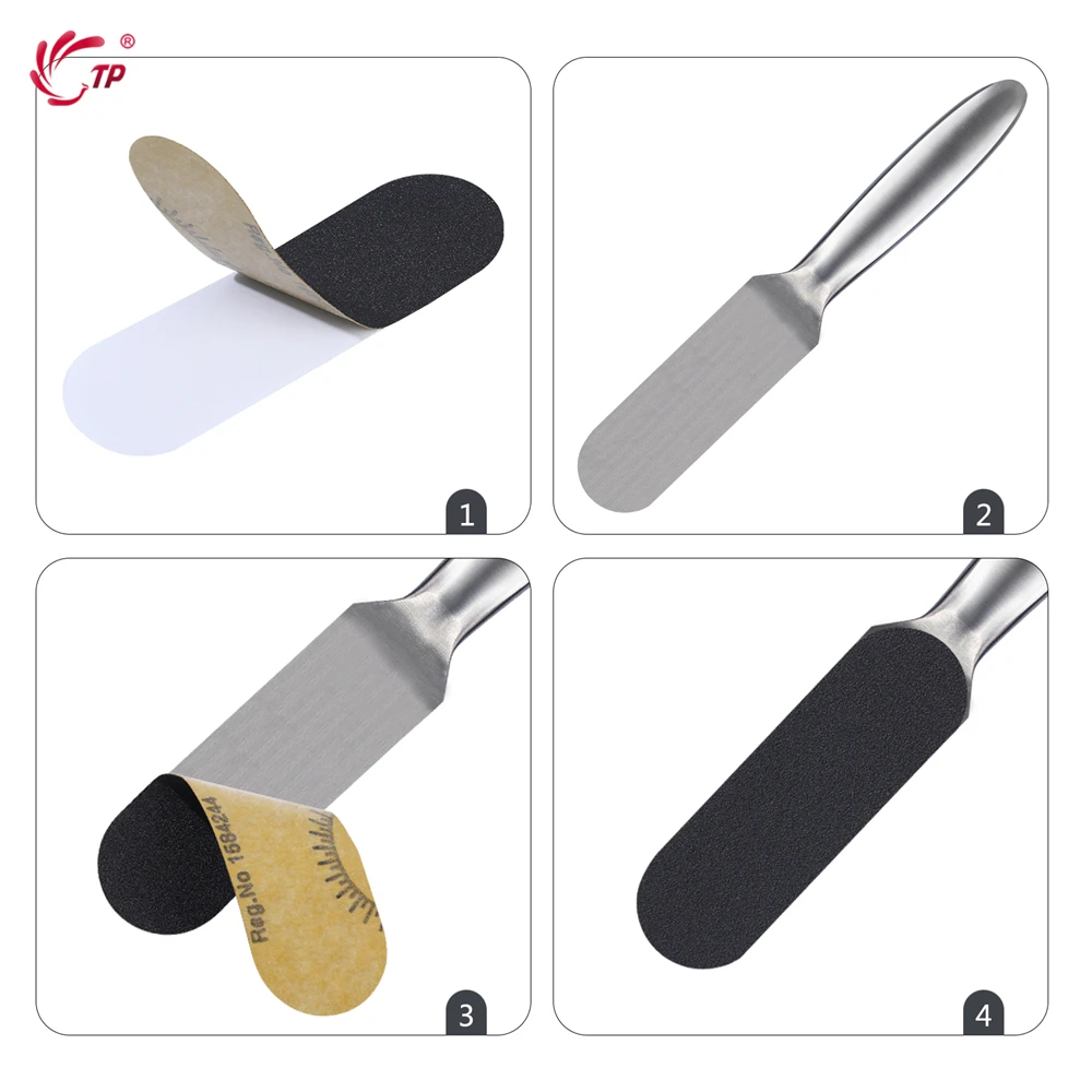 Pedicure Feet Care Metal Handle Foot and Coarse of Fine For Refill Files Grit Sanding Grit Cloth Rasp Double Side Foot Care Tool