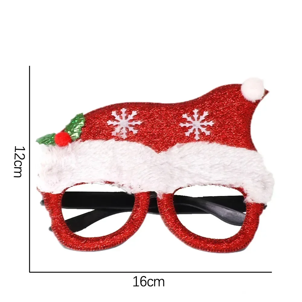Christmas Decorations Glasses Plastic Decorative Party Costume Accessory Photo Props