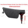 FOR AUDI TT MK2 2007-2014 RHD HOOD BONNET RELEASE HANDLE BRACKET AND Black Styling Car Cover 8J2823633C 8J2823533C 4