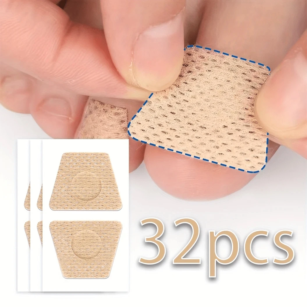Toenail Fungus Patch 32Pcs Waterproof Nail Repair Patches Nail Ingrown Correction Sticker Discolored Damaged Foot Care Tool