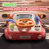 Children's Steering Wheel Toy Simulation Driving Toys with Light Music Car Seat Play Baby Interactive Educational Toy for Kids 1