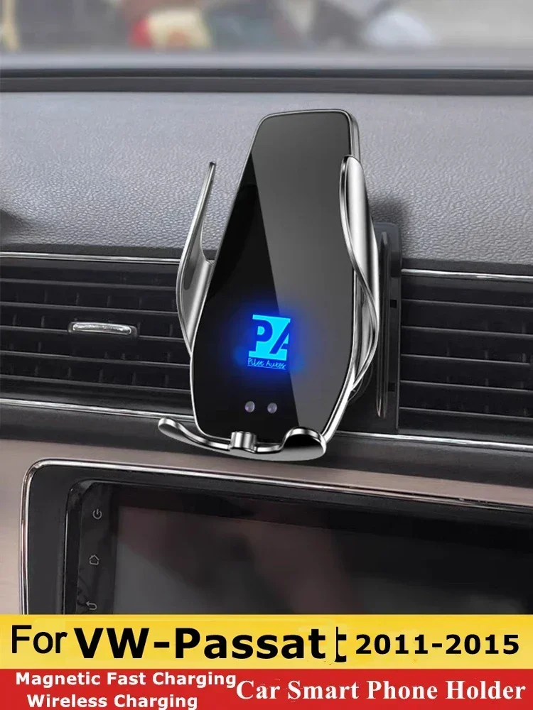 

2011-2015 For Volkswagen Passat Mobile Phone Holder Wireless Charger Car Mount Bracket GPS Support