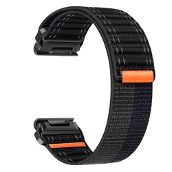Durable 26mm Nylon Loop Watch Band - Premium Replacement Strap & Wristband Accessories - T Rex Ultra 2 (Black 3)