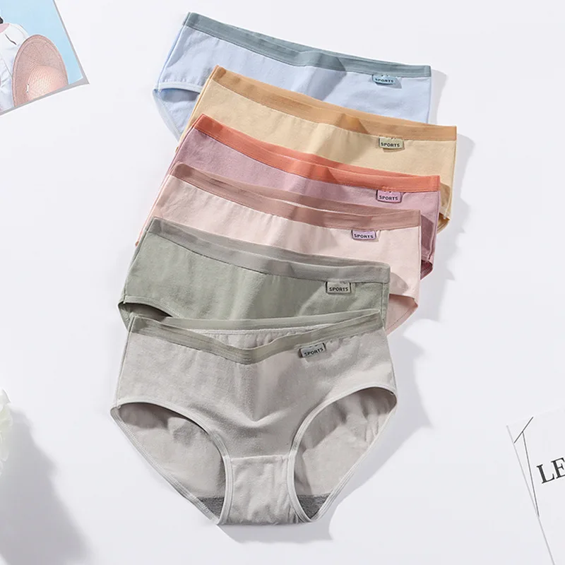 

Cotton Antibacterial Underwear for Women Girl Simple Sexy Mid-waist Student Triangle Pants Comfortable and Breathable Panties
