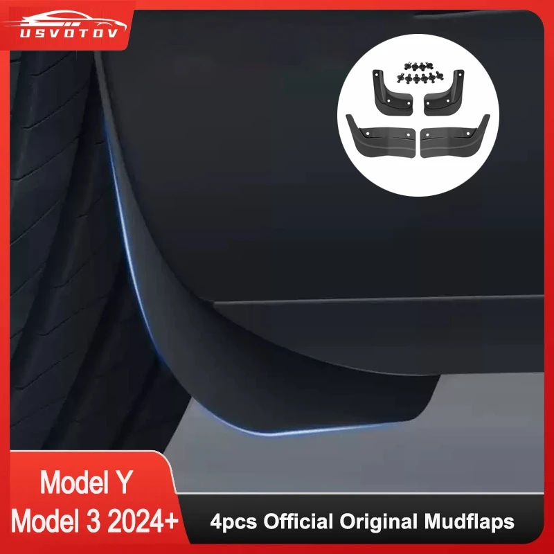 Soft Mud Flaps for Tesla Model 3 Y Juniper 2025 2026 Mudguard Official Front Rear Wheel Fenders Splash Guards Travel Accessories