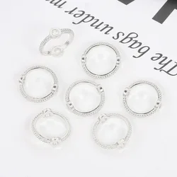 18k Gold Plated Vintage Bead Ring Spacer - 30pcs  6 8 10 Mix (Silver)