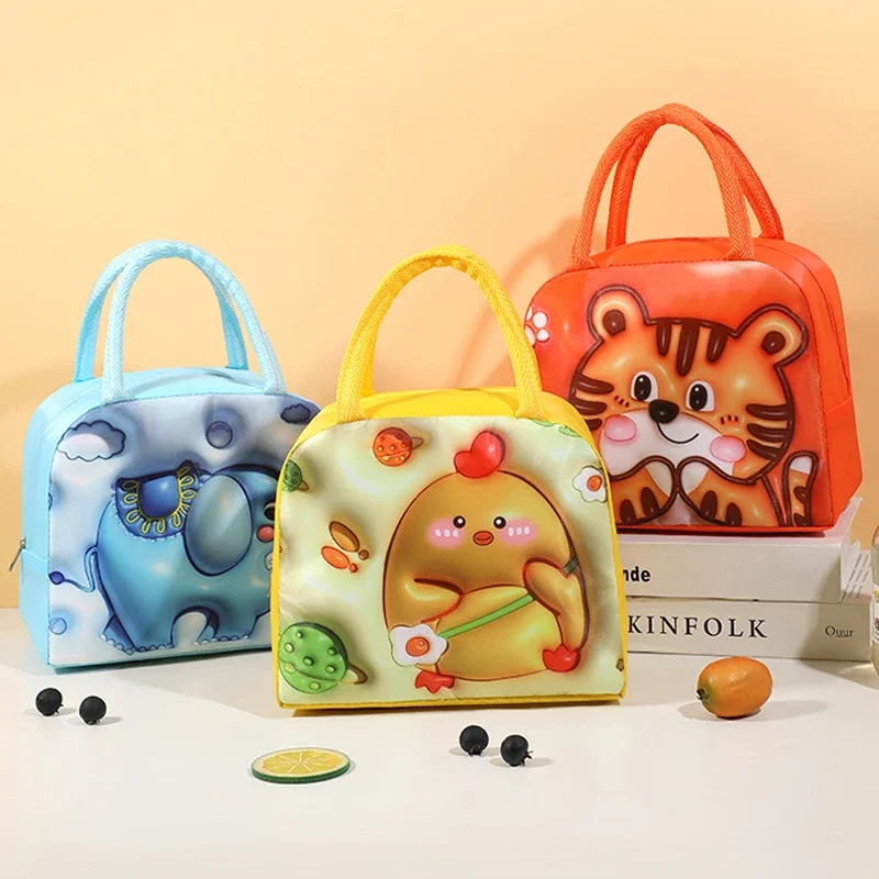 3D Printed Baby Bottle Insulation Bags Lunch Bag for Kids with Insulation Keep Cold Preservation Function Bag Organizer Tote Bag 6