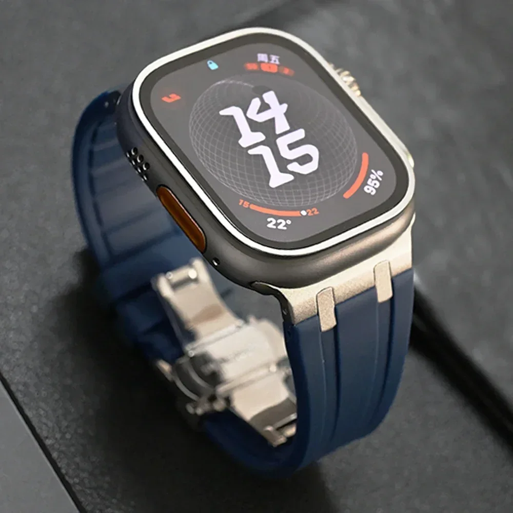 Premium Silicone Sports Band with Butterfly Clasp