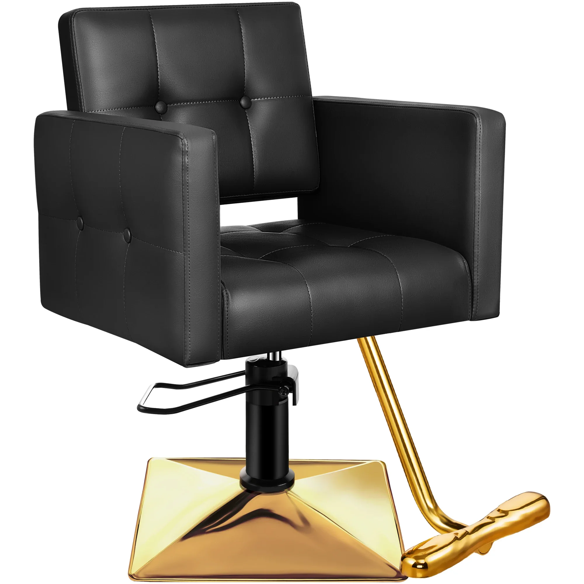 

Baasha Hair Salon Chair Gold Salon Chair Heavy Duty Hydraulic Pump 360° Swivel Salon Chair Tabouret Coiffeuse Salon Furniture