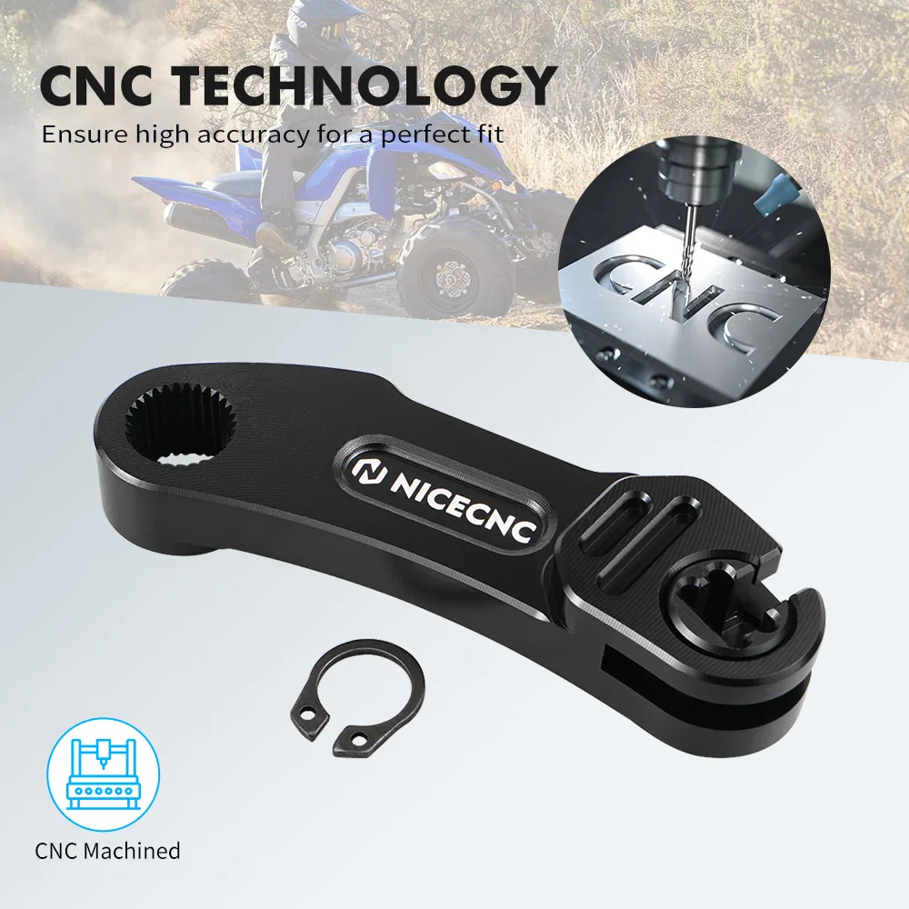NiceCNC Pull-Kupplungszug-Arm für Yamaha Raptor 700 2006–2024, 700R 2011–2024, Push-Hebel-Baugruppe, Billet-Aluminium, ATV-Zubehör – Detail 14