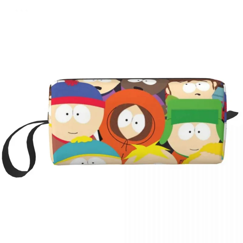 

Southpark Cartoon Collage Makeup Bags Anime Toiletry Cosmetic Bag Fashion Waterproof Makeup Organizer Case