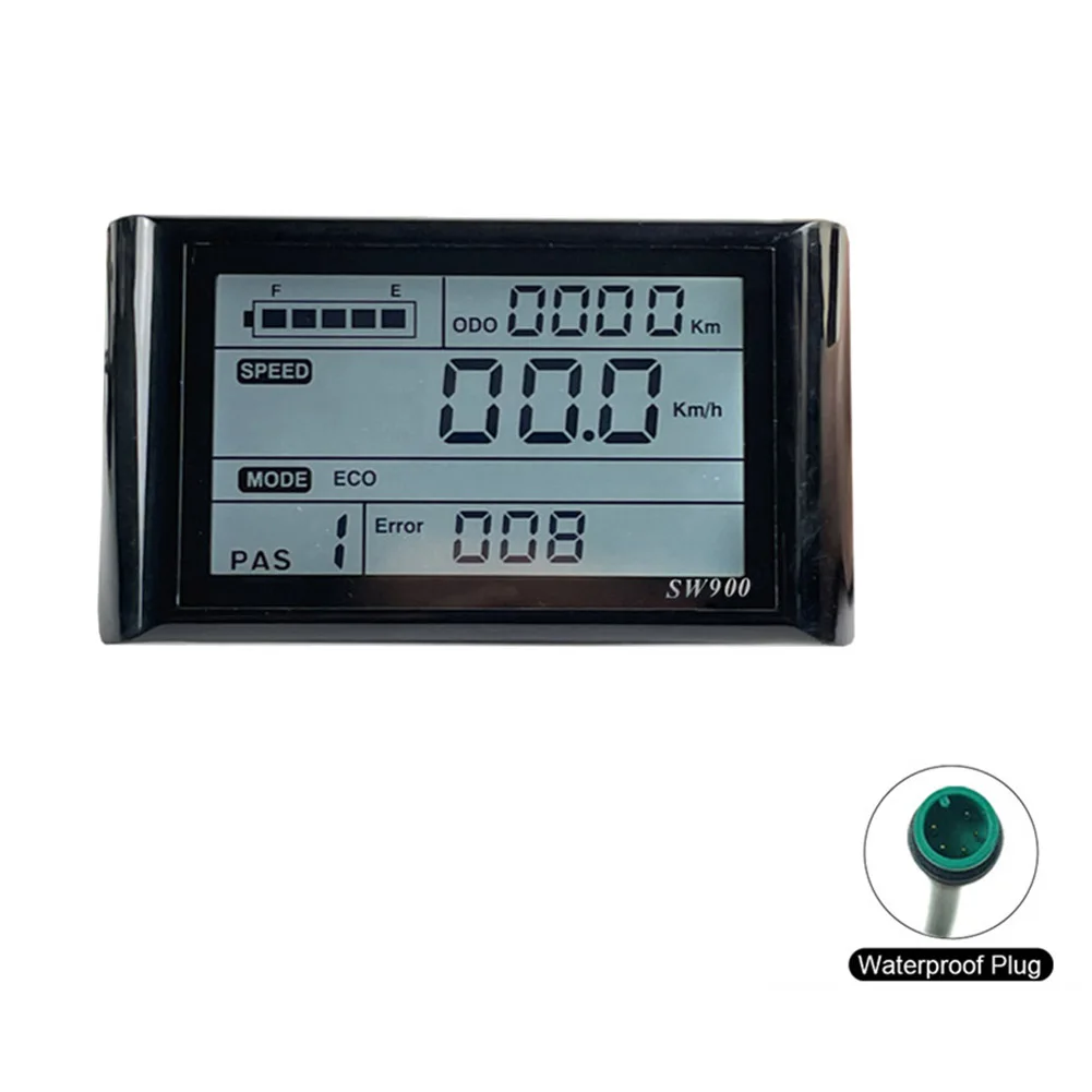 SW900 Elektroroller LCD-Display Messgerät Bedienfeld 5pin 24/36/48V E-Bike Fahrrad Flüssigkristall LCD Instrument Kommunikation  18