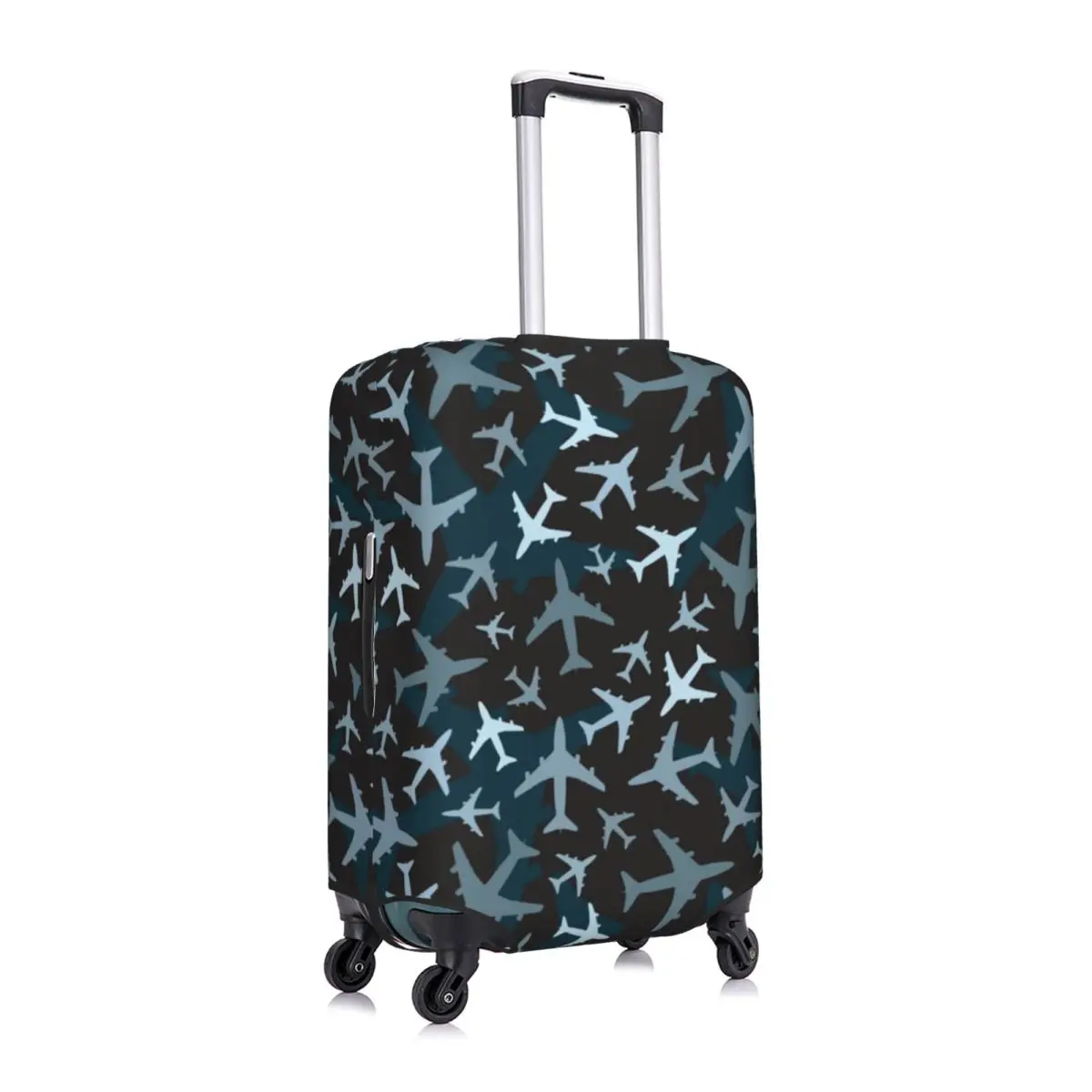 Airplane Camouflage Suitcase Cover Washable Aviation Plane Aviator Pilot Luggage Protective Covers for 18-32 inch