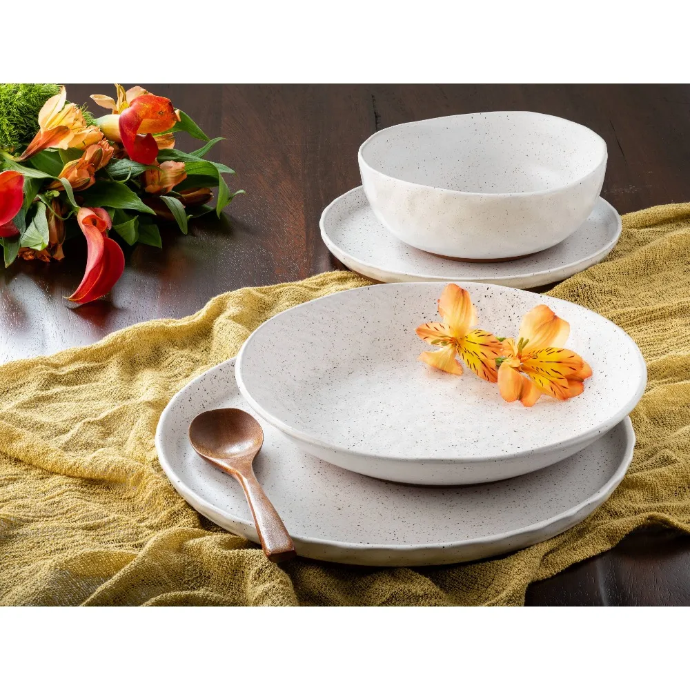 

16-Piece Set Ceramic Dishes to Eat White Tableware Set of Plates Dinner Sets Free Shipping Plate Dish Food Kitchen Dining Bar